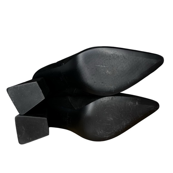 Marc Fisher Kulika Black Suede Pointed Heeled Bootie NWT Size 8.5 - Picture 9 of 12